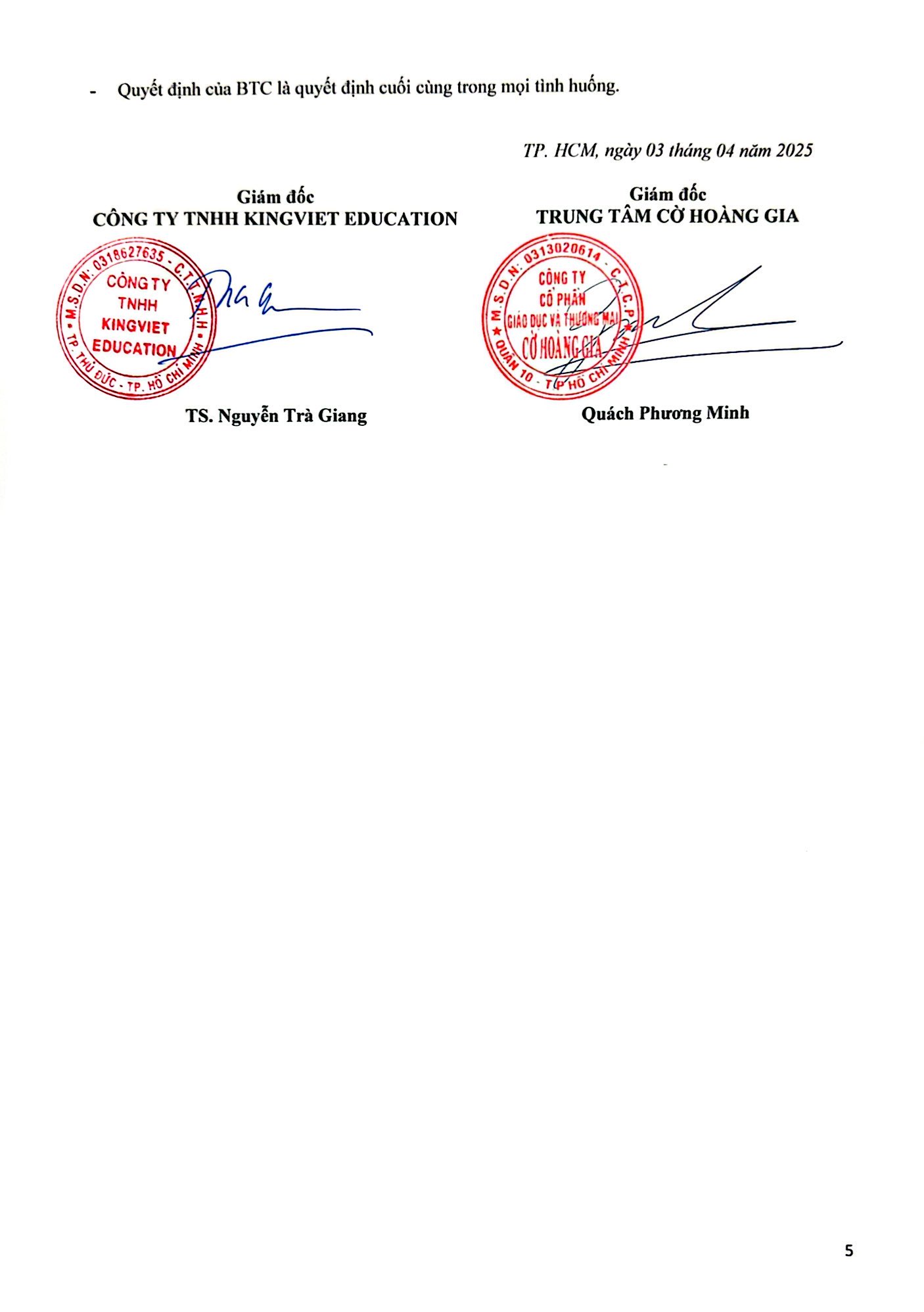 Giải cờ vua học sinh tranh cúp KingViet Edu 2025